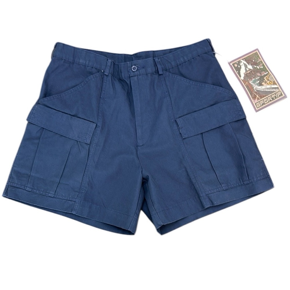 Sportif‎ Navy Flat Iron Cotton Canvas Cargo Shorts 34
Y2K Outdoor Hiking Camping